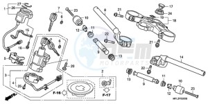 CBR1000RA9 U / ABS MME SPC drawing HANDLE PIPE/TOP BRIDGE