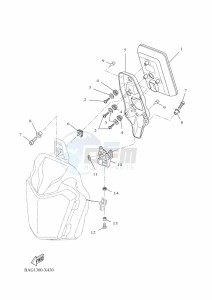 XTZ690D TENERE 700 WORLD RAID (BAG1) drawing METER