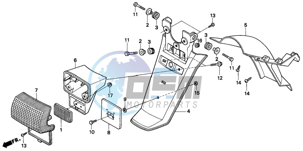 REAR FENDER (PK50S-H)