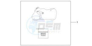 CBR1000RA9 France - (F / ABS CMF HRC MKH MME) drawing INDOOR BODY COVER HRC