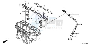 CBR600RRC drawing FUEL INJECTOR