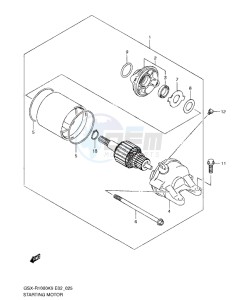 Inazuma 250 drawing STARTING MOTOR