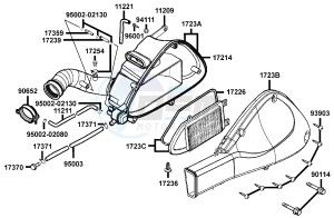 PEOPLE S 200 I drawing Air Cleaner