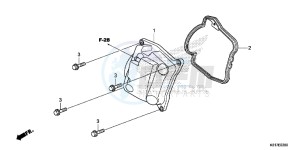 SH125D SH125i UK - (E) drawing CYLINDER HEAD COVER