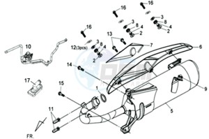 JET 4 50cc drawing EXHAUST