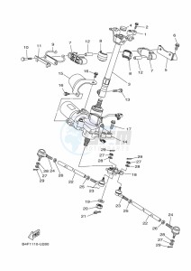 YFM700FWAD GRIZZLY 700 EPS (BDEJ) drawing STEERING