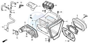 XR200R drawing AIR CLEANER