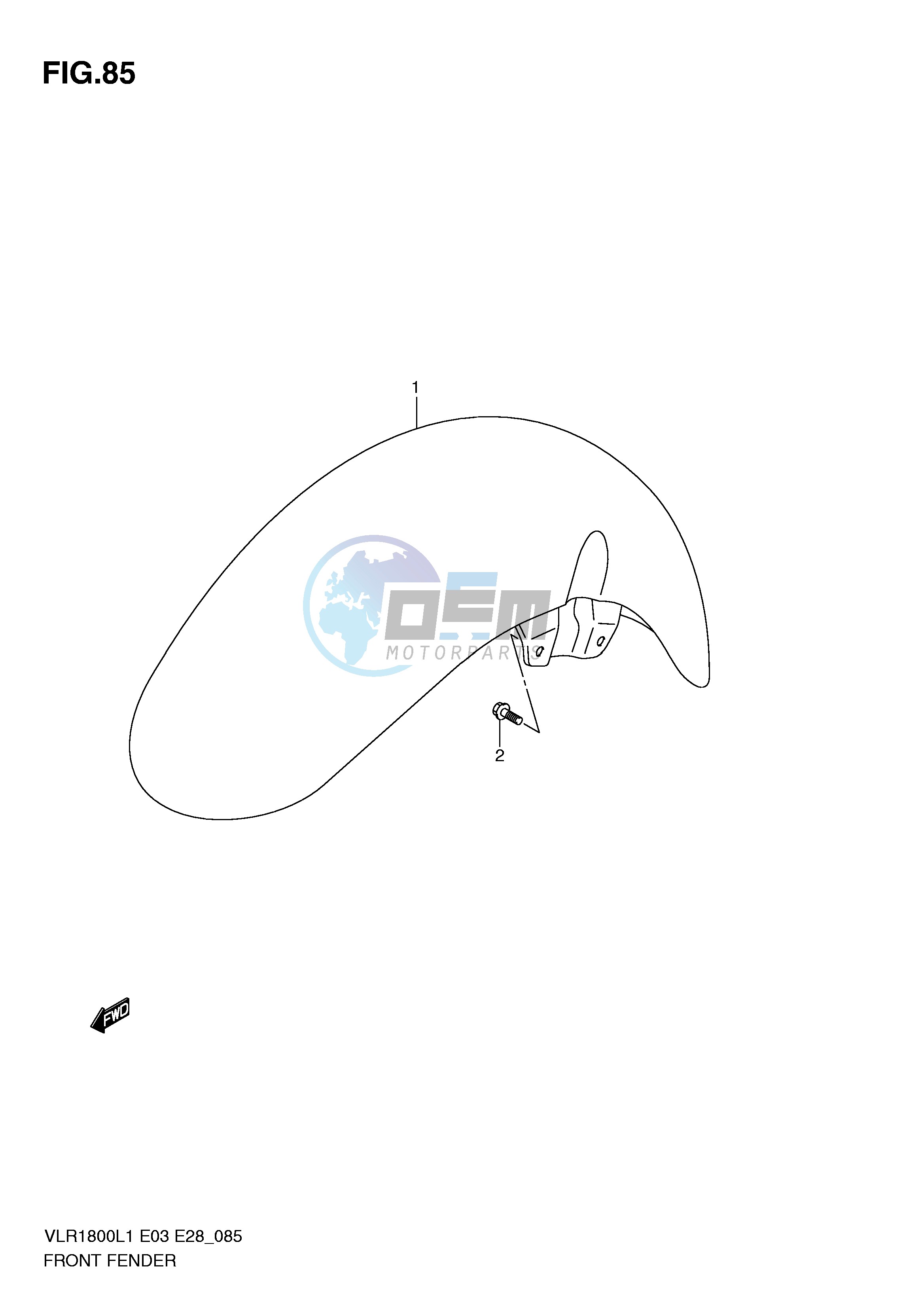 FRONT FENDER (VLR1800L1 E3)