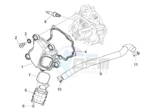 GTV 300 4T 4V ie drawing Cylinder head cover