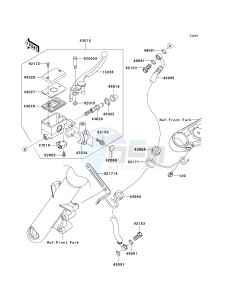 VN 900 C [VULCAN 900 CUSTOM] (7F-9FA) C9FA drawing FRONT MASTER CYLINDER