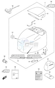 DF 40A drawing Engine Cover