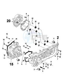 FIGHT 4 50 4T drawing CRANKCASE