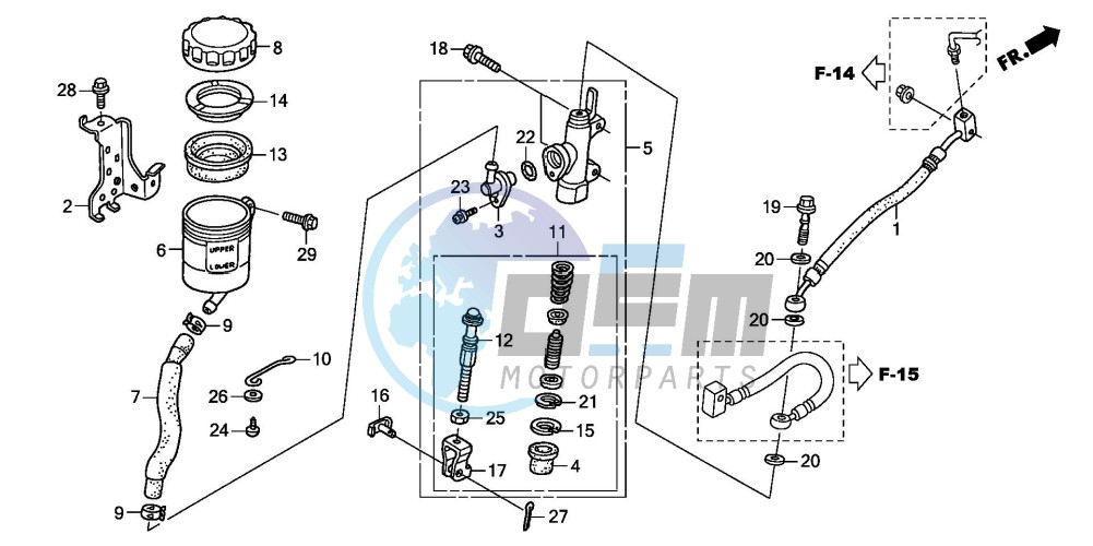 RR. BRAKE MASTER CYLINDER (ST1300)