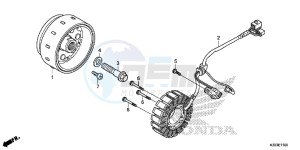 CBR250RAF CBR250RA Europe Direct - (ED) drawing GENERATOR