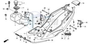 NSR125F drawing SIDE COVER/OIL TANK