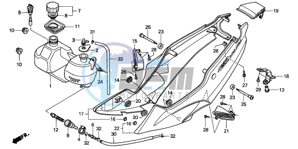 SIDE COVER/OIL TANK