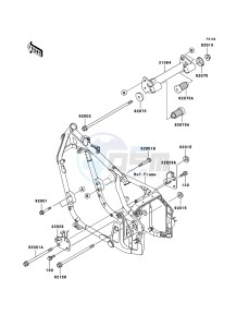 VN800 CLASSIC VN800B6F GB XX (EU ME A(FRICA) drawing Engine Mount