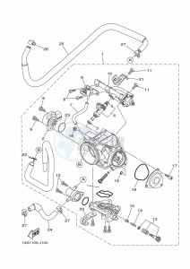 YFM700R (BCX8) drawing THROTTLE BODY ASSY 1