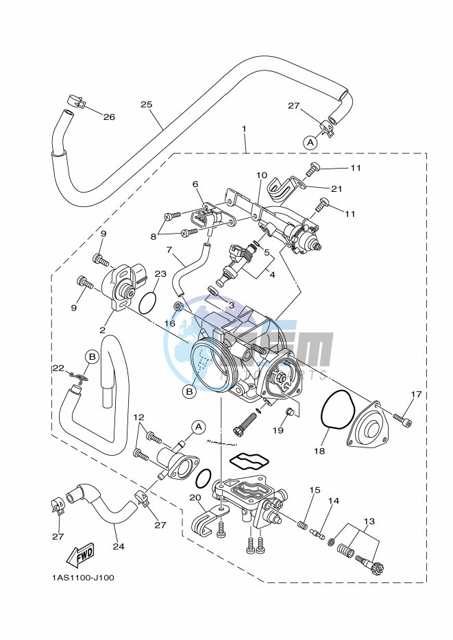 THROTTLE BODY ASSY 1