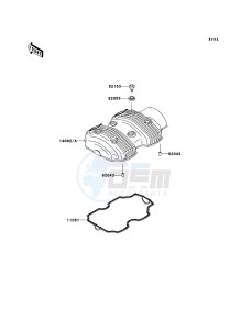 W800 EJ800ADF GB XX (EU ME A(FRICA) drawing Cylinder Head Cover