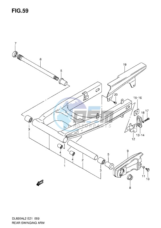 REAR SWINGING ARM