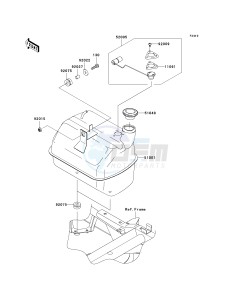 KAF 400 A [MULE 610 4X4] (A6F-AF) AAF drawing FUEL TANK-- CN,US- -