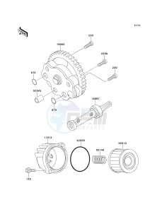 AN 110 D (D2-D3) drawing OIL PUMP