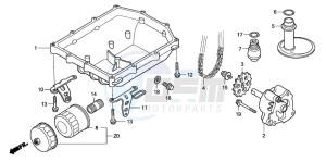 VTR1000SP VTR1000SP-1 drawing OIL PUMP