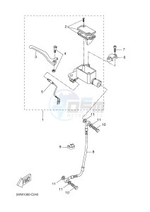 CW50 BOOSTER SPIRIT (5WWT 5WWT) drawing FRONT MASTER CYLINDER