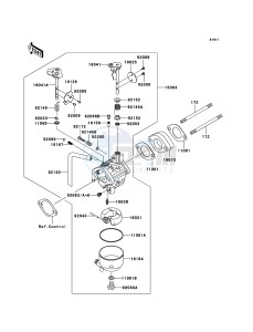 MULE_610_4X4 KAF400A9F EU drawing Carburetor