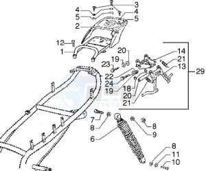 Diesis 50 drawing Rear shock absorber-Stand