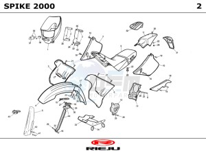 SPIKE-50-RACING drawing COWLING