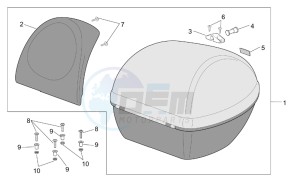 Scarabeo 50 4T E2 drawing Top box