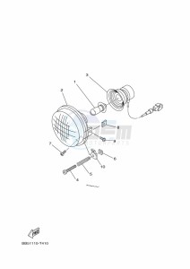 YFM450FWBD KODIAK 450 (B5R1) drawing HEADLIGHT