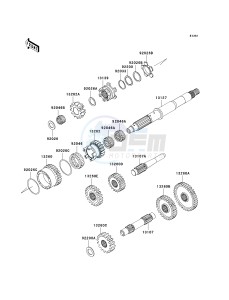 KVF 650 D ([BRUTE FORCE 650 4X4] (D6F-D9F) D8F drawing TRANSMISSION