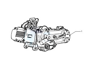 Fly 50 4t 4v (USA) drawing Engine assembly