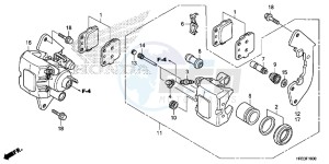 TRX420TM1E TRX420 Europe Direct - (ED) drawing FRONT BRAKE CALIPER