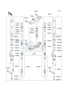 ER 500 C [ER5] (C1-C2) [ER5] drawing FRONT FORK