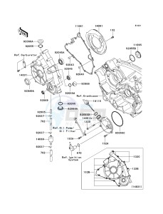 KVF 650 F [BRUTE FORCE 650 4X4I] (F6F-F9F ) F6F drawing ENGINE COVER-- S- -