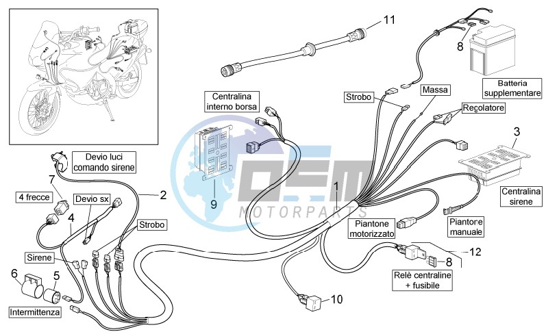 Police electrical system