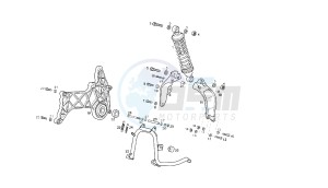 GP1 - 250 CC VTHPS1A1A drawing SWING ARM - SHOCK ABSORBER