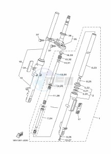 YBR125E YBR125 (BN9F) drawing FRONT FORK