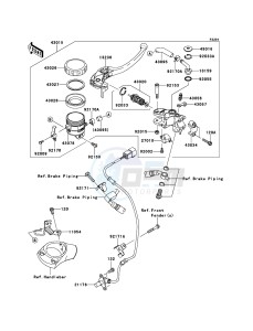 ZZR1400_ABS ZX1400FDFA FR GB XX (EU ME A(FRICA) drawing Front Master Cylinder