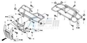 TRX420FE FOURTRAX ES drawing CARRIER