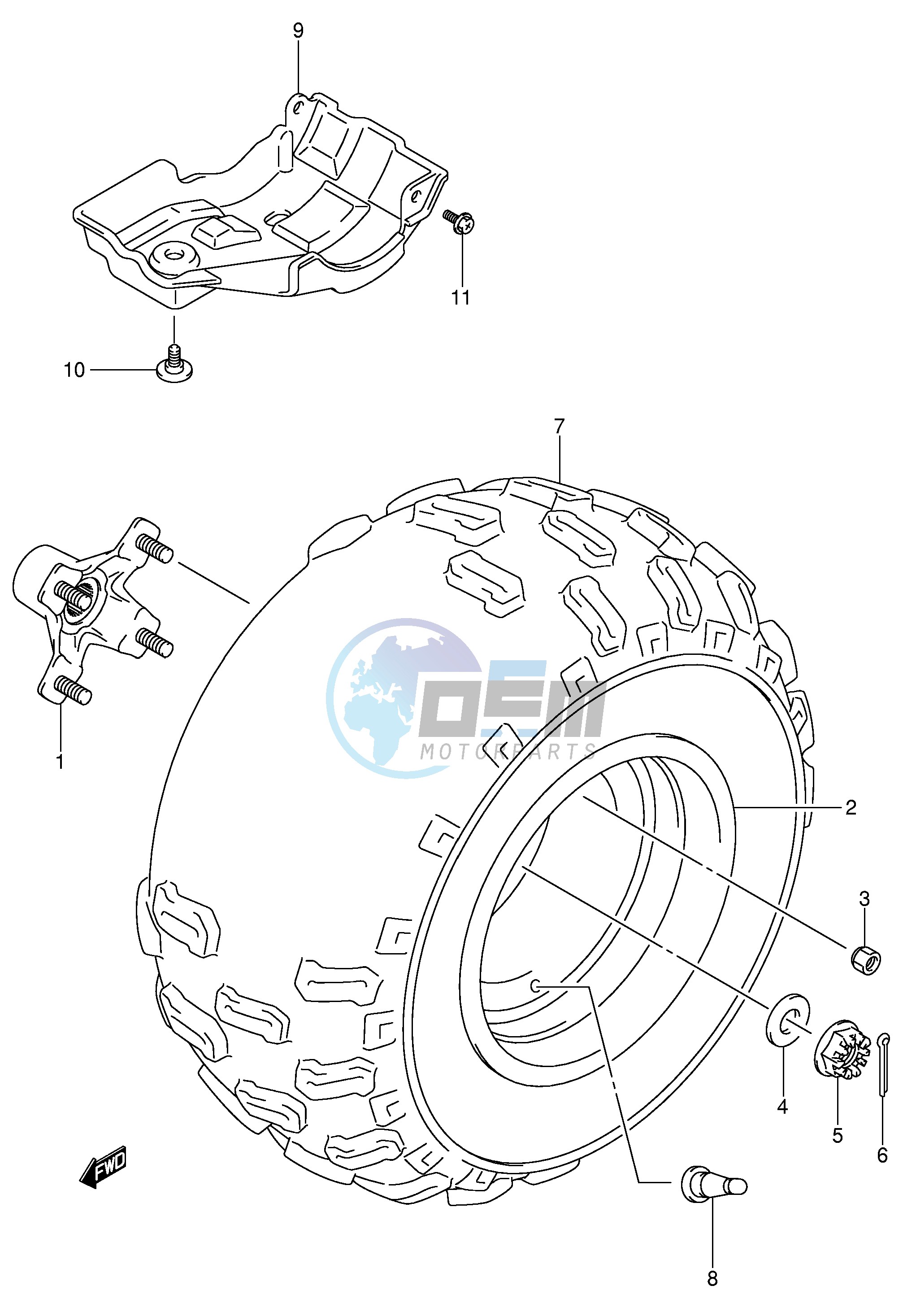 LEFT REAR WHEEL