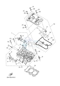 XSR700 (B344 B344 B344 B344) drawing CYLINDER HEAD