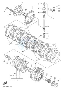 FZ1-N FZ1 (NAKED) 1000 (1EC9) drawing CLUTCH