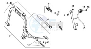 JOYRIDE 125 EVO L6 drawing CENTRAL STAND /SIDE STAND/ KICKSTARTER PEDAL