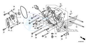 SH125ASG SH125D UK - (E) drawing RIGHT CRANKCASE