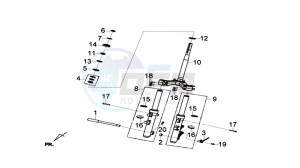 CRUISYM 125I ABS (L8 L9) EU EURO4 drawing STEERING STEM - R-L CUSHION